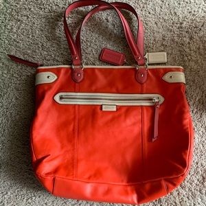 Coach Daisy Spectator Leather Shoulder Bag in bright red, F23922
